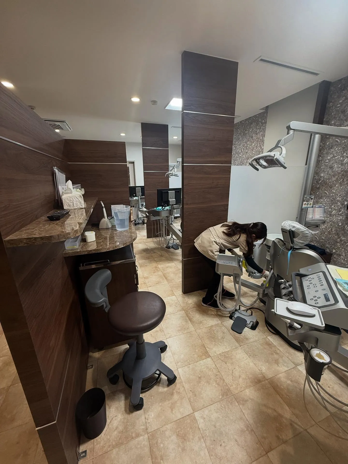 お昼休憩前のお掃除タイム🧹