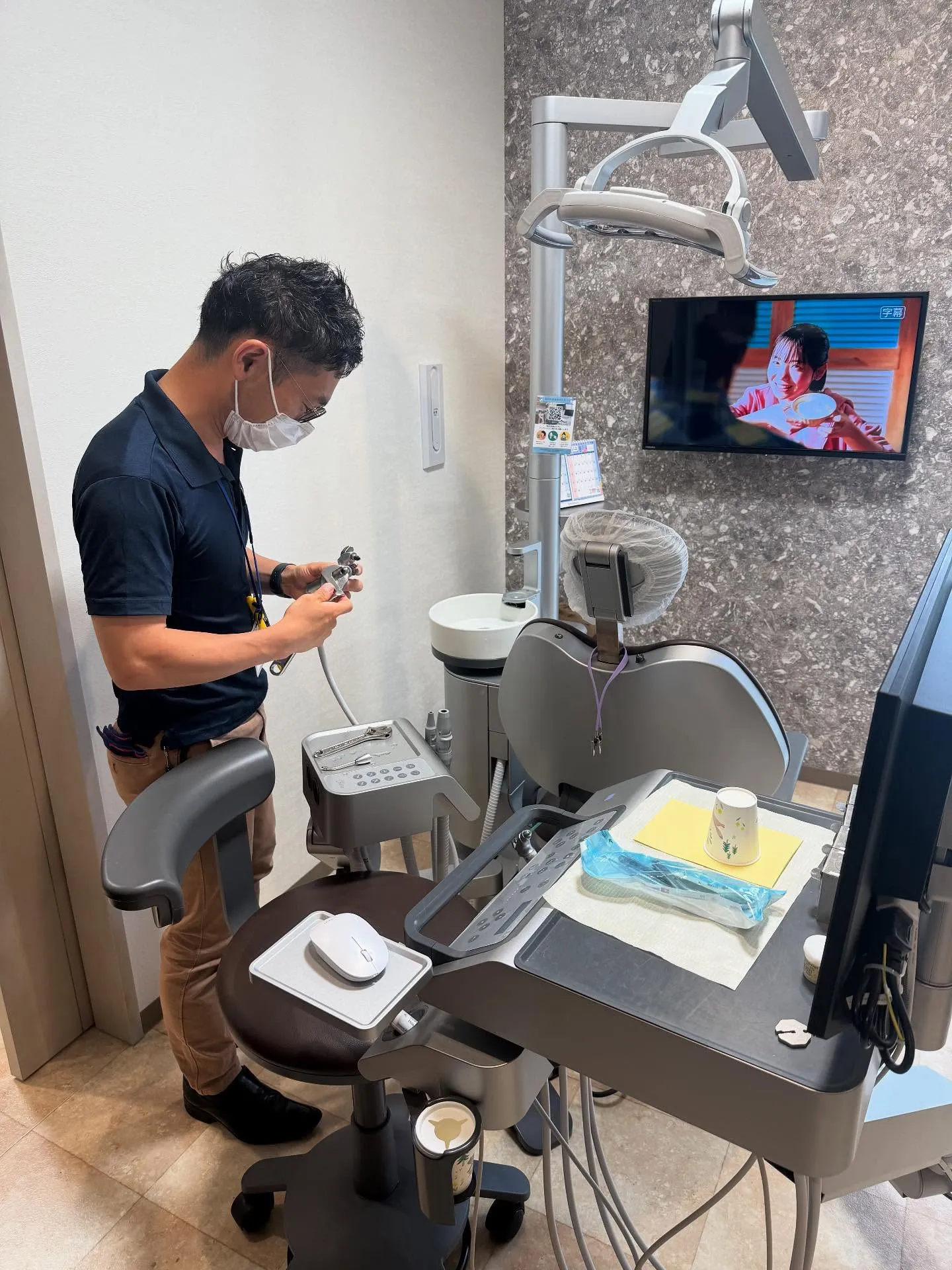 お昼休憩前のお掃除タイム🧹