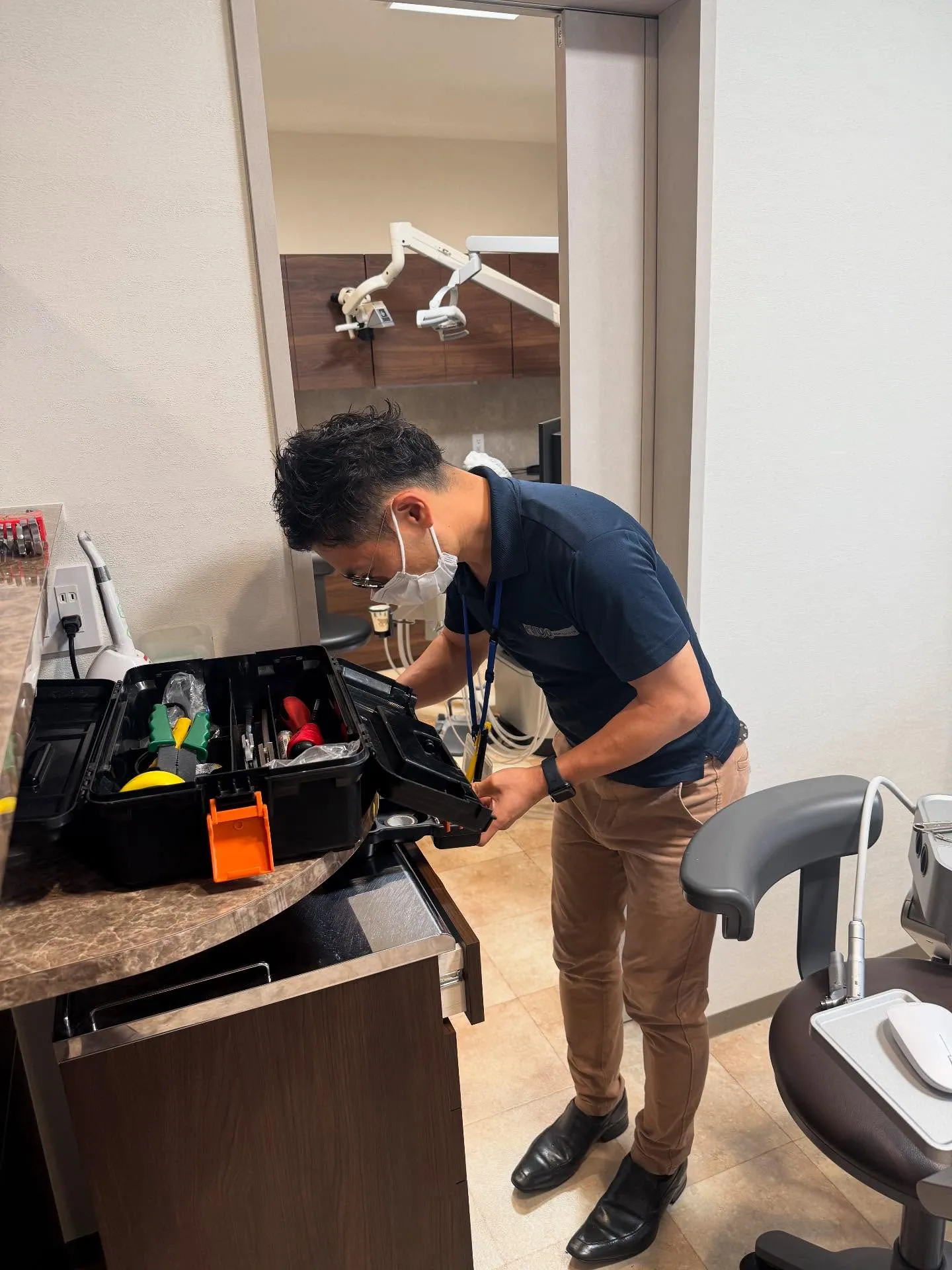 お昼休憩前のお掃除タイム🧹